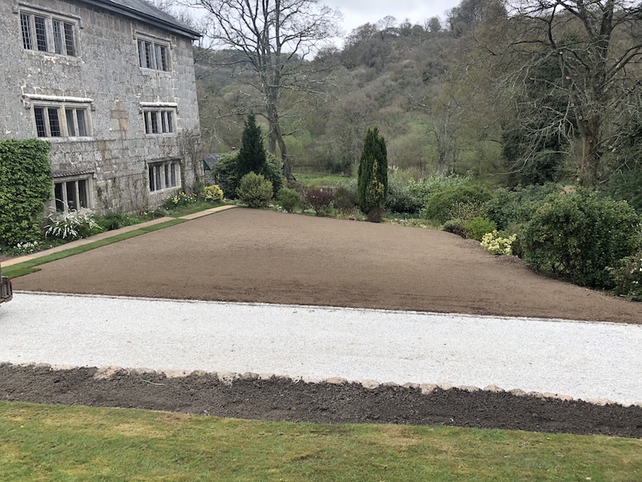 Hares Landscaping Manor Turf BEfore